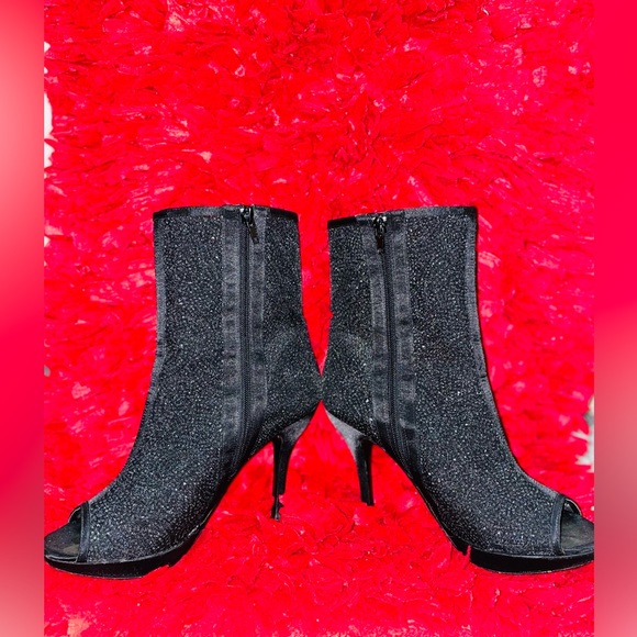 Caparros Glitter Peep Toe Boots - Picture 1 of 3